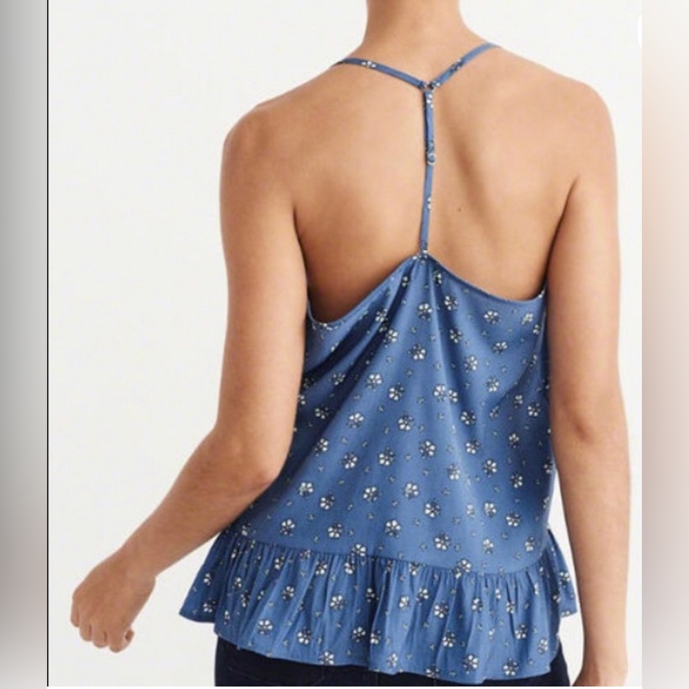 Abercrombie‎ & Fitch Blue Floral Top